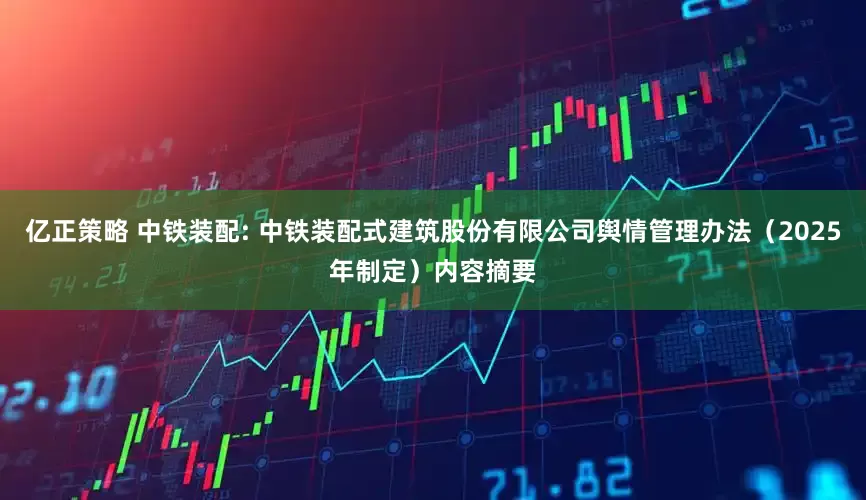 亿正策略 中铁装配: 中铁装配式建筑股份有限公司舆情管理办法（2025年制定）内容摘要